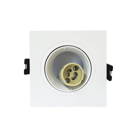 Spot carré blanc 93x93 mm GU10 220 V - Sanifer