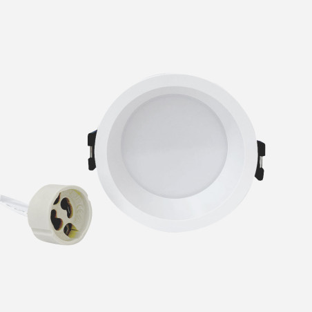 Spot rond blanc Ø 82 mm GU10 220 V - Sanifer