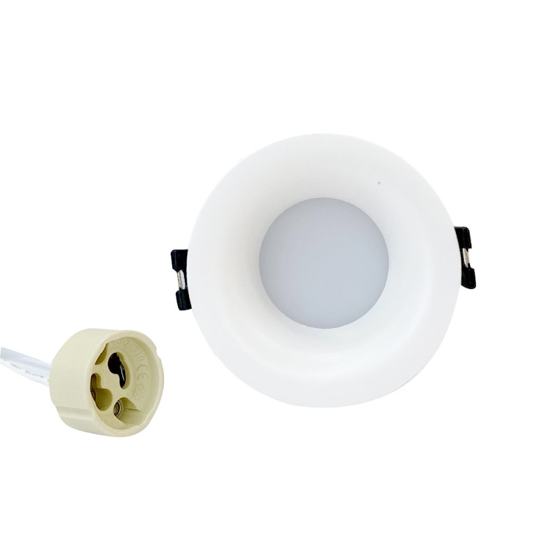 Spot rond blanc Ø 86 mm GU10 220 V - Sanifer