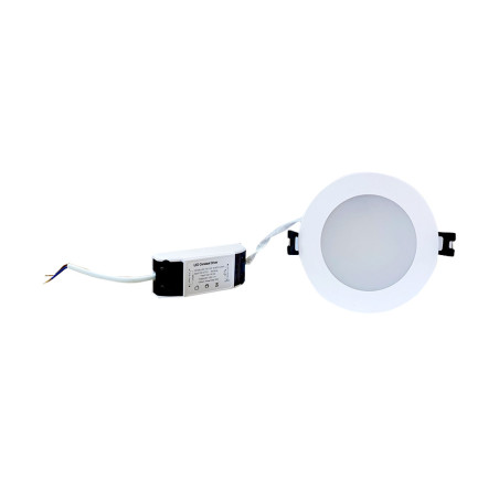 Spot rond blanc Ø 113 mm 7 W 220 V 3K/4K/6K - Sanifer