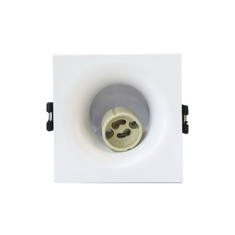 Spot carré blanc Ø 86 mm GU10 220 V - Sanifer