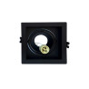 Spot carré noir 133x133 mm GU10 220 V - Sanifer