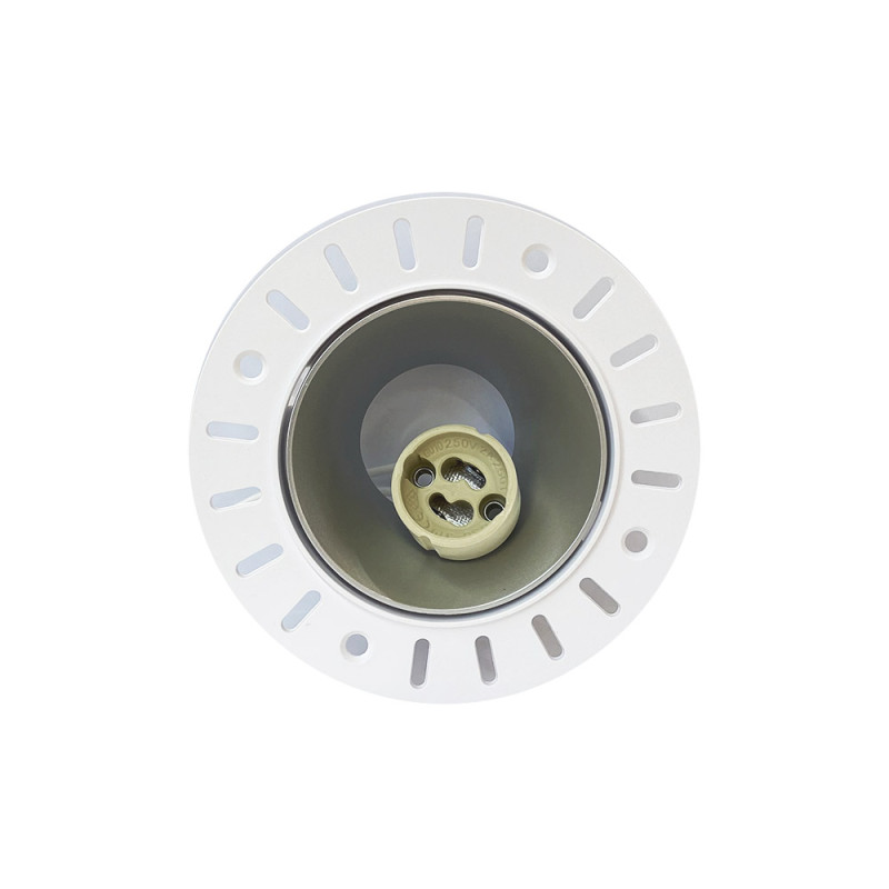 Spot rond blanc/doré Ø 110 mm GU10 220 V - Sanifer