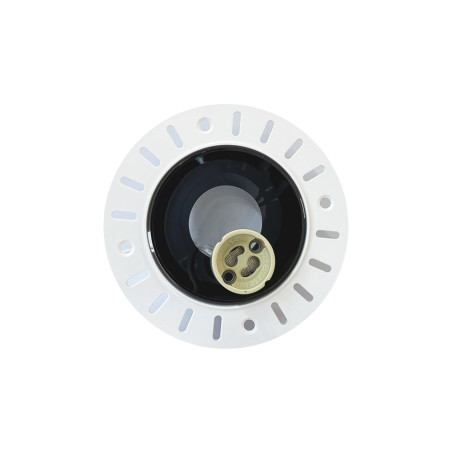 Spot rond blanc/noir Ø 110 mm GU10 220 V - Sanifer