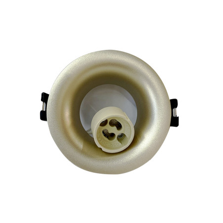 Spot rond doré Ø 86 mm GU10 220 V - Sanifer