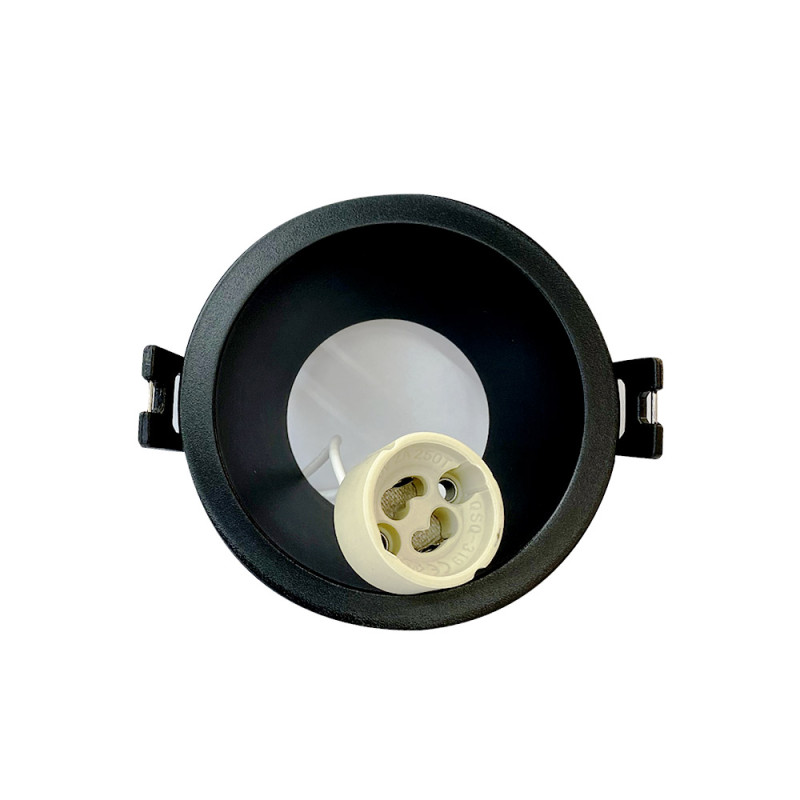 Spot rond noir Ø 85 mm GU10 220 V - Sanifer