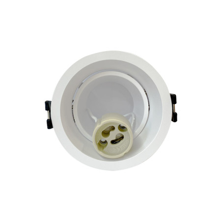 Spot rond blanc Ø 82 mm GU10 220 V - Sanifer