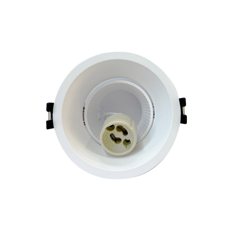 Spot rond blanc Ø 93 mm GU10 220 V - Sanifer