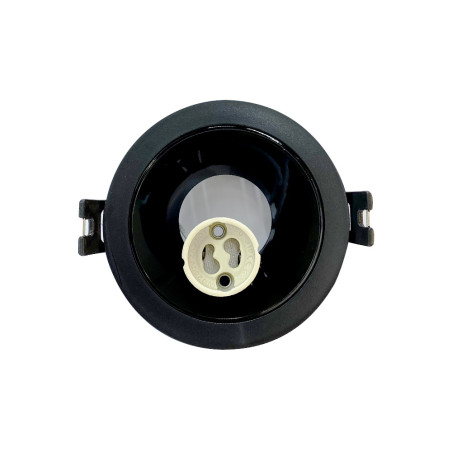 Spot rond noir Ø 88 mm GU10 220 V - Sanifer