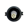 Spot rond noir Ø 88 mm GU10 220 V - Sanifer