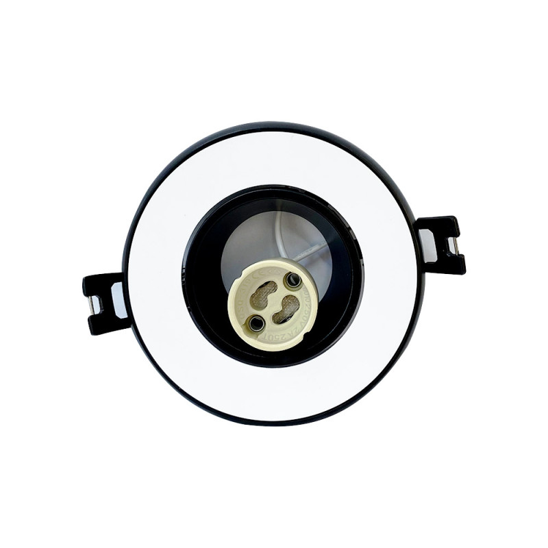 Spot blanc/noir Ø 97 mm GU10 220 V - Sanifer