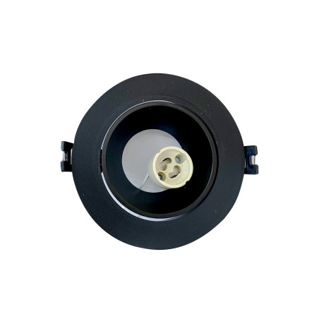 Spot rond noir Ø 113 mm GU10 220 V - Sanifer