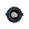 Spot rond noir Ø 113 mm GU10 220 V - Sanifer
