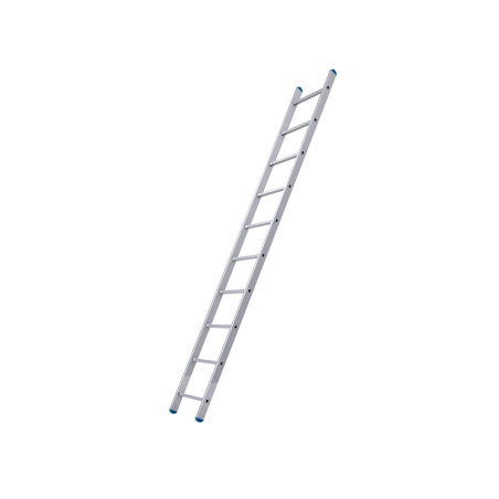 Echelle Starline S+ droite 1 plan AFIX 1x10 en aluminium - Sanifer