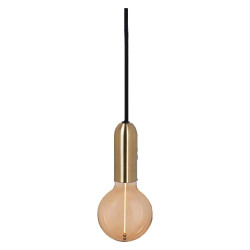 Suspension pendule rond Doré E27 - Sanifer
