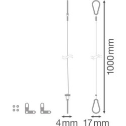 Kit de Fixation pour Panneau LED LEDVANCE - Sanifer