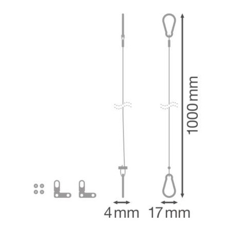 Kit de Fixation pour Panneau LED LEDVANCE - Sanifer