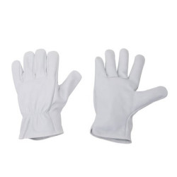 Paire de gants pour outil de manutention cuir, blanc T 9 - Sanifer