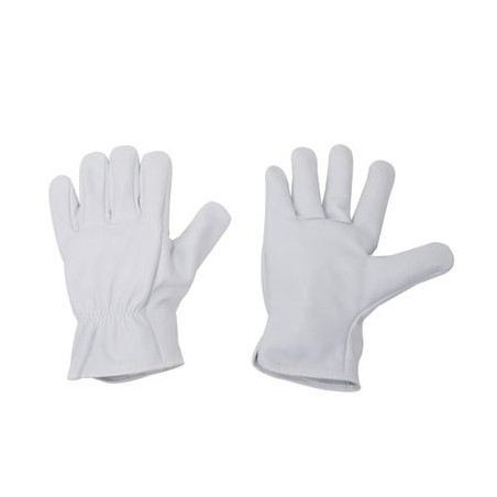 Paire de gants pour outil de manutention cuir, blanc T 9 - Sanifer