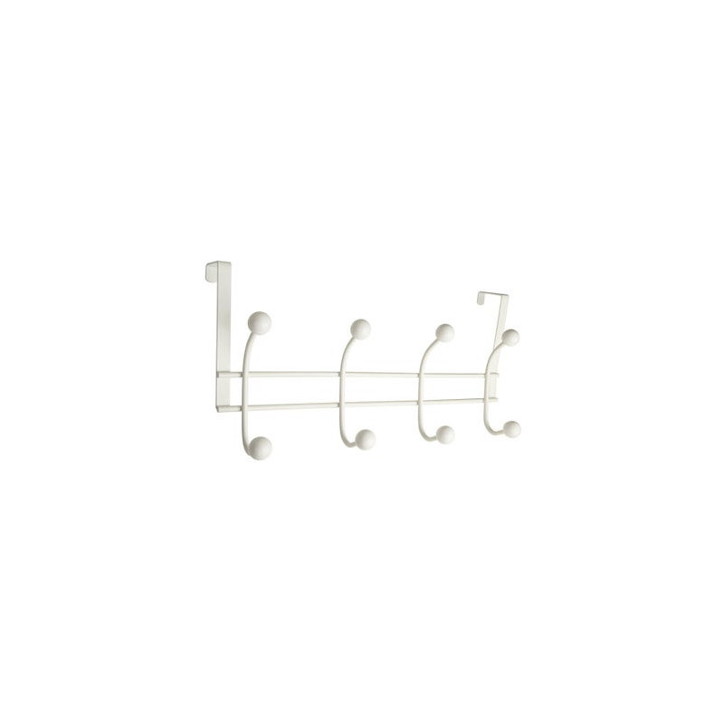 Porte manteau elio 4 Crochets blanc - Sanifer