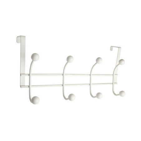 Porte manteau elio 4 Crochets blanc - Sanifer
