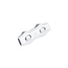 Serre-câble plat 2 Boulons acier zingué pour câble diamètre 4mm (lot de 2) - Sanifer