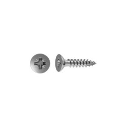 Vis à Aggloméré Tête Fraisée Zinguée Inox A2 3.0x20 mm - Sanifer
