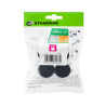 Embout enveloppant plastique noir diamètre 25 mm - Sanifer