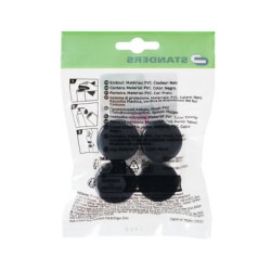 Embout enveloppant plastique noir diamètre 25 mm - Sanifer