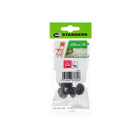 Patin plastique a clouer diamètre 19 mm 4 pièces - Sanifer
