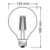 Ampoule LED globe125 mm E27 100W Clair 2700K - Sanifer