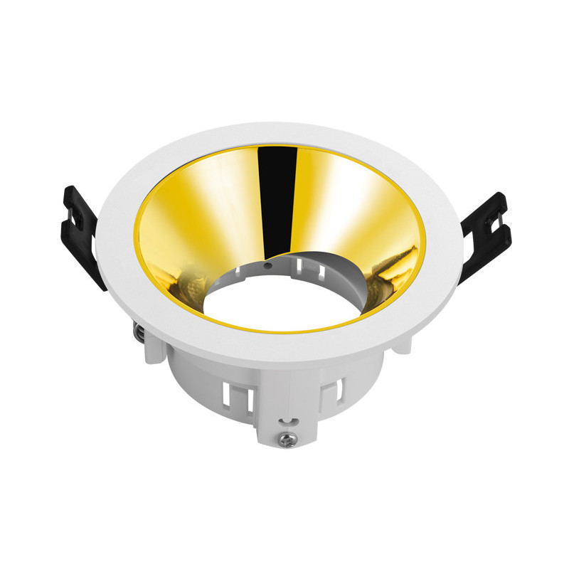 Spot rond blanc et argent D88 GU10 220V - Sanifer