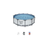 Piscine tubulaire D366xH100cm Ronde Steel Pro Max - Sanifer