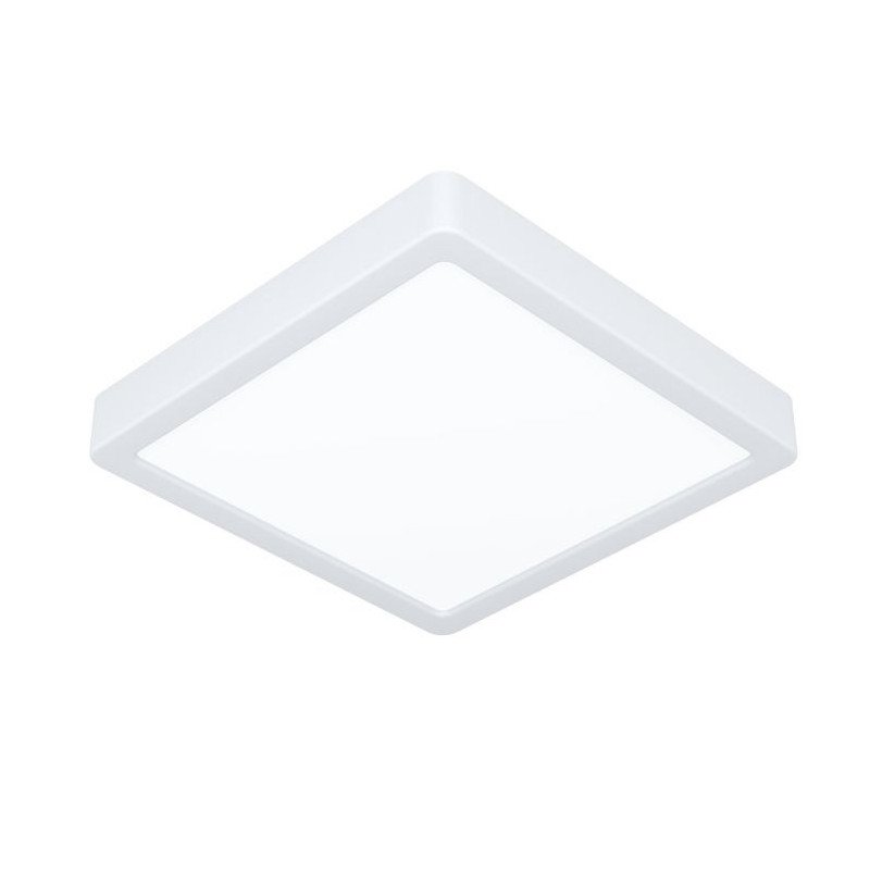 Plafonnier LED CCT carré blanc 220x220 mm Fueva 6 - Sanifer