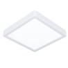 Plafonnier LED CCT carré blanc 220x220 mm Fueva 6 - Sanifer