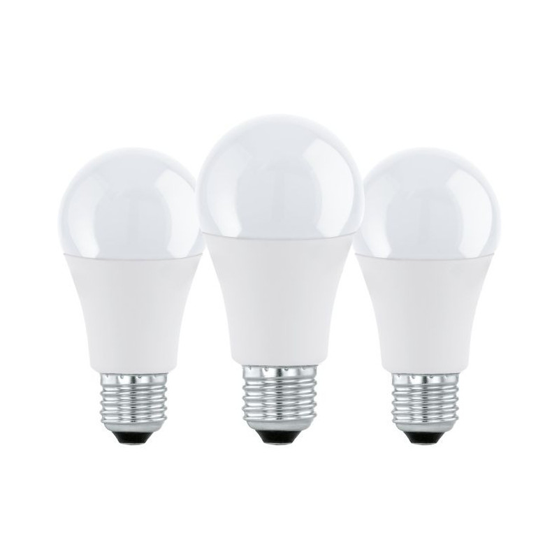 Lot de 3 Ampoule LED E27 A60 8W 4000K  - Sanifer