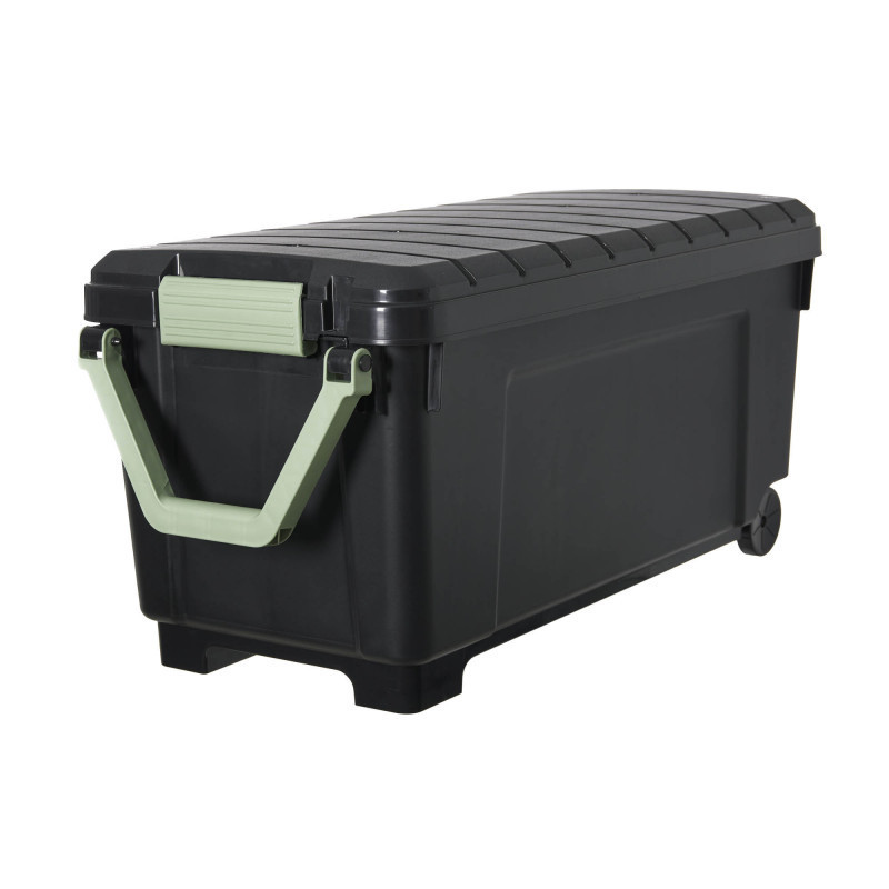 Malle de rangement h.50xl.104xp.50 cm 170 L Noir vert  - Sanifer