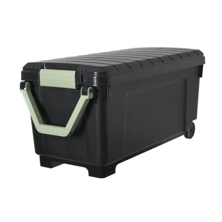 Malle de rangement h.50xl.104xp.50 cm 170 L Noir vert  - Sanifer