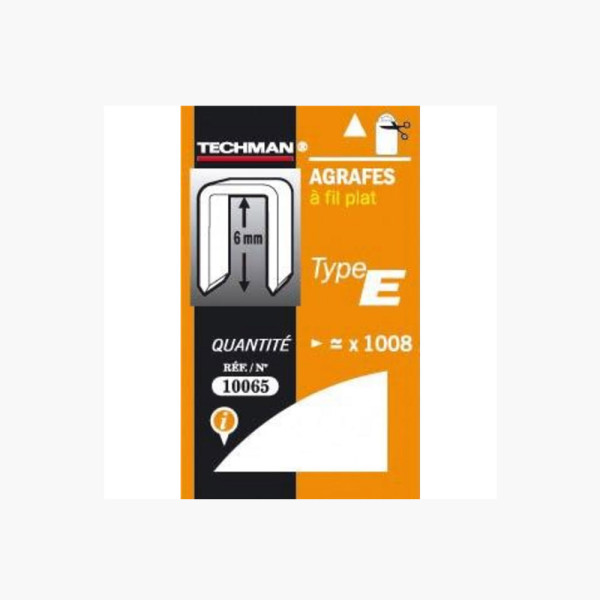 Agrafe fil plate type E-10mm | Sanifer