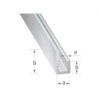 Cimaise  20x10x10x1,5mm 1M alu uc5 | Sanifer