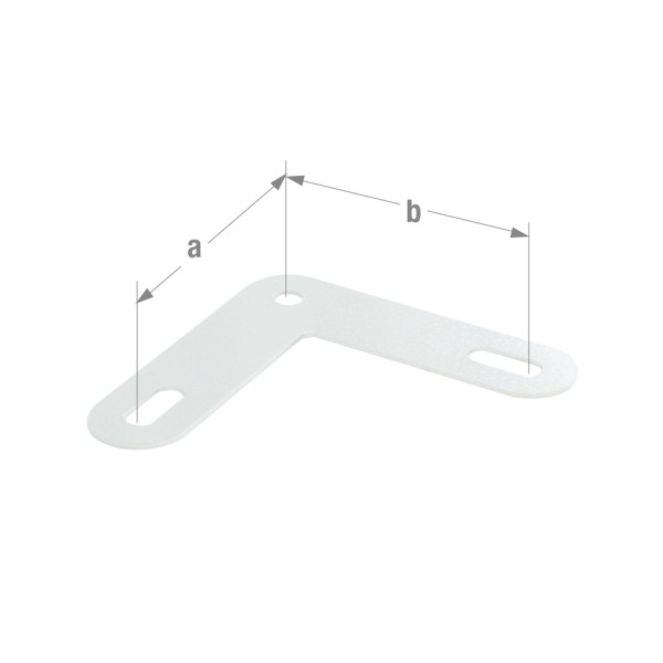 Goussets à cornières epoxy blanc x9 | Sanifer