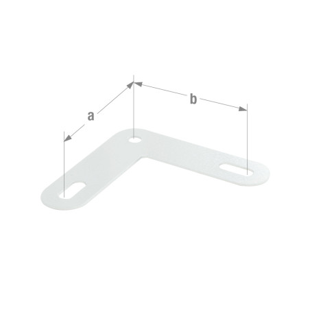 Goussets à cornières epoxy blanc x9 | Sanifer