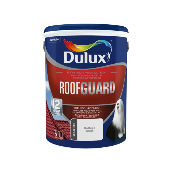 Peinture Roofguard tôle blanc 5 L - Sanifer