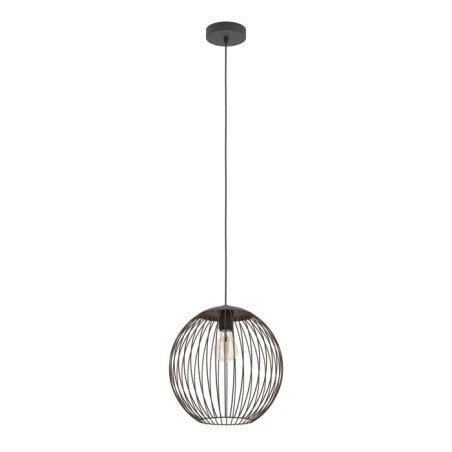 Suspension ALMANZORA  1XE27  noire et cuivre - Sanifer