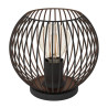 Lampe de table ALMANZORA  1XE27  noir et cuivre | Sanifer