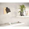 Applique BATALLAS 1XE27 bois et noir - Sanifer