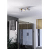 Suspension CONSUMA barre  3XGU10 blanc et bois - Sanifer
