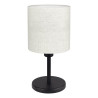 Lampe de table   1XE14 noir et lin naturel - Sanifer