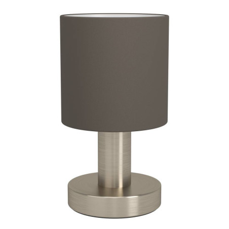 Lampe de table MONTETTO  1XE14  nickel mat et blanc - Sanifer