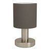 Lampe de table MONTETTO  1XE14  nickel mat et blanc - Sanifer